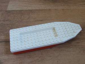 Lego Mini Figure Red Boat Hull Unitary 22 x 8 x 2 1/3 Complete 