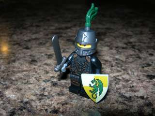 LEGO Minifigure Conquering BLACK KNIGHT Kingdoms Series castle green 