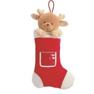 Aboo Reindeer Plush Stocking By Baby Gund Baby