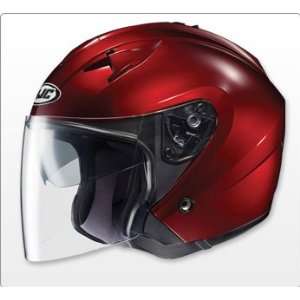  HJC IS 33 Open Face Motorcycle Helmet Wine XXL 2XL 0833 
