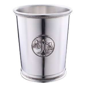   Sterling Silver Beaded Julep Cup   Scales of Justice
