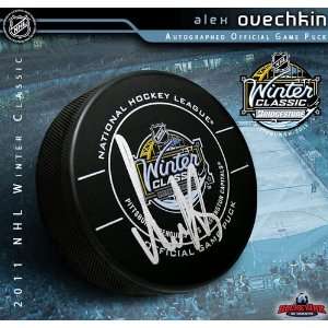 Alex Ovechkin Autographed Hockey Puck   Alexander 2011 NHL 