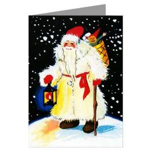   Pole Vintage Christmas Holiday Greeting Card Set