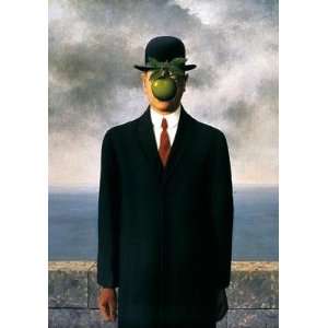  Son Of Man (Le Fils De Lhomme) by Rene Magritte. Size 19 