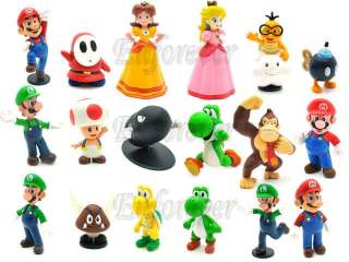 Lot 18 New Super Mario 1 2.5 MARIO Figure Toy^MR60  