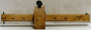 ANTIQUE STANLEY BOXWOOD MARKING GAUGE NO. 65 WITH SWEETHEART LOGO 