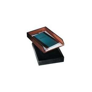  Andrew Philips Croco Leather Legal Document Tray Office 