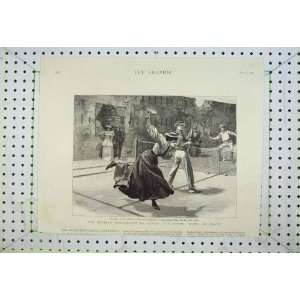   1894 Playing Lawn Tennis Sport Ras El Teen Fort Egypt