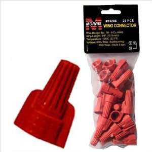 MorrisProducts 23286 Twisted Wing Connectors in Red (Hanging Bag 25 