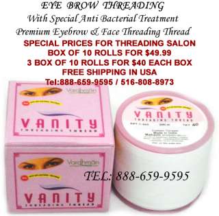 SPECIALLY DESIGN FOR THREADING EYEBROW, FACE AND BODY)
