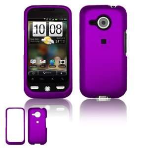 Purple Rubber Feel Hard Accessory Faceplate Case Cover for HTC Droid 