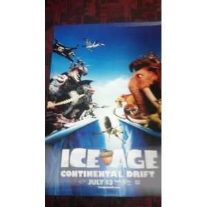  ICE AGE CONTINENTAL DRIFT 27x40 LENTICULAR Movie Poster 
