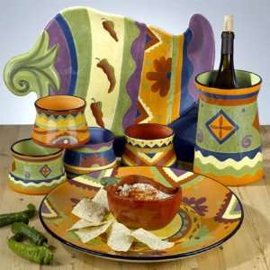  Tex Mex Ice Cream Bowls, Assorted Set of 4, By Sue Zipkin 