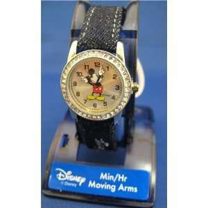 Womens Disney Mickey Mouse Raised Hand Silver Watch MCK155  