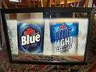 LARGE Labatt Blue and Labatt Blue Light beer mirror NEW