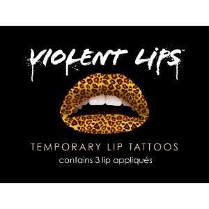  Violent Lips   The Cheetah   Set of 3 Temporary Lip 