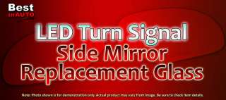   Right RH Red Light LED Turn Signal Mirror Side Glass GM Truck  
