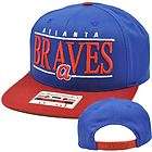  Needle Nineties Twill Atlanta Braves Cap Hat Snapback Flat Bill
