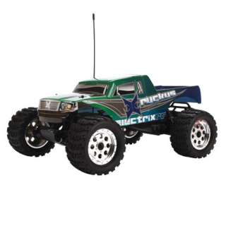 One Brand New Electrix RC Green 1/10th Monster Truck With Orange Body 