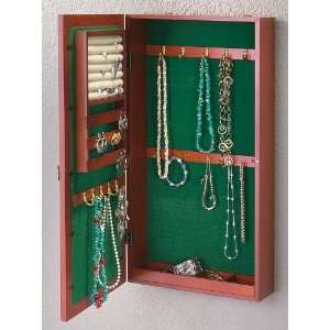  Wall   mount Wood Jewelry Armoire