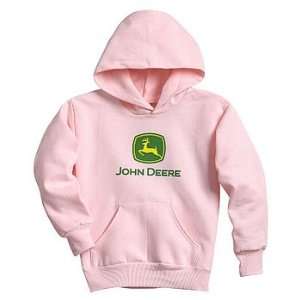  John Deere Youth Pink Hooded Sweatshirt