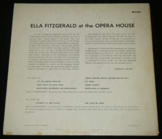   , Opera House, Verve Records, 1950s Music, or Record collector/fan