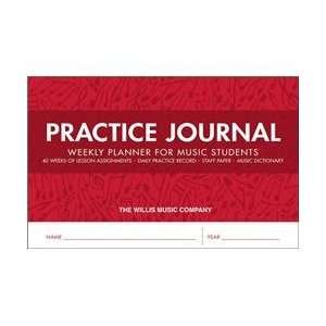  Willis Music Practice Journal   Weekly Planner for Music 