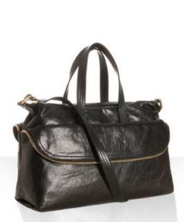 Fendi black natural leather Zip It convertible satchel   up 
