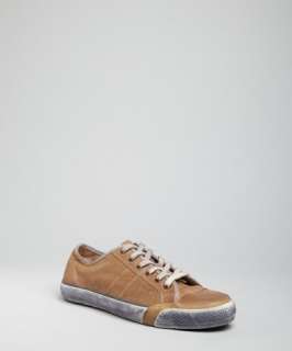 Frye washed taupe leather Greene sneakers