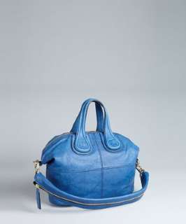 Givenchy cobalt leather Nightingale small convertible tote   
