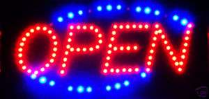 LED Neon Light Animated Motion OPEN Business Sign  