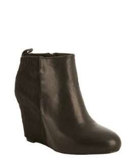 Pour la Victoire black calf hair and leather Gianni ankle booties 