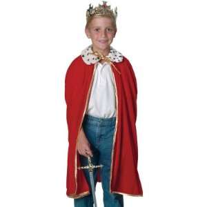   Royal Regal Renaissance Child King Queen Costume Cloak Toys & Games