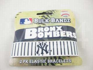 MLB New York Yankees Wristbands Bulk Bandz Bracelet  