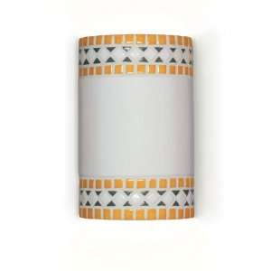  A19 Mosaic Borders Wall Sconce Sunflower Yellow