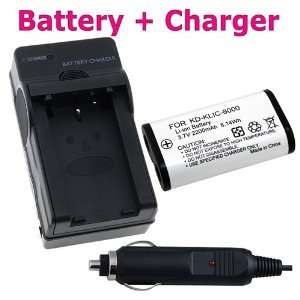  BATTERY + CHARGER FOR KODAK KLIC 8000 Z612 Z812 Z712 