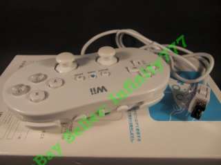 WHITE Classic Controller Game Control for Nintendo Wii  
