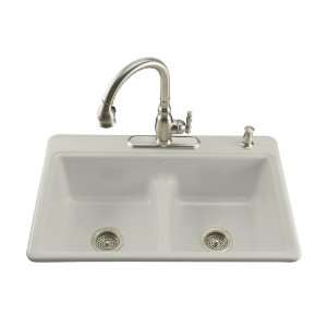 Kohler K 5838 2 95 Deerfield Smart Divide Self Rimming Kitchen Sink 