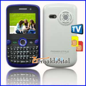 Unlocked Dual Sim TV Mobile Qwerty Keypad Cell Phone AT&T Bluetoot 