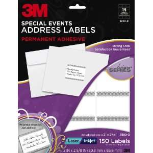  3M Designer Special Events Address Labels, Laser/Inkjet 