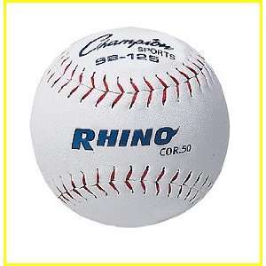   Rhino 12In Synthetic Leather Softball (Set Of 6)