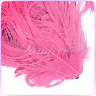 Pink Nagorie Curly Goose Feather Pad for Headband Fascinator hat craft 