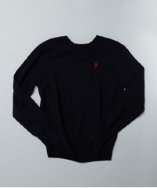 POLO Ralph Lauren TODDLER / KIDS navy merino wool crewneck sweater 