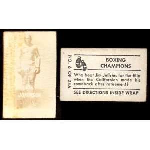  1948 Topps magic photos (Boxing) Card# 6 jack johnson VG 