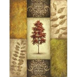  Red Magnolia Tree by Mathews. Size 18 inches width by 24 