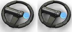2x Steering Racing Wheel for PS3 PS MOVE Controller GT5  