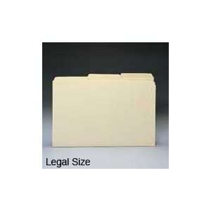  Manila Folders, Single Ply 1/3 Cut Tab, Legal Size Office 