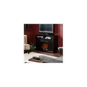 Kingsbury Electric Fireplace Media Console   Black   by 