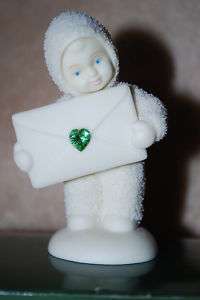 NIB Snowbabies Extra Special Delivery August Peridot  