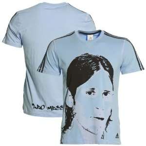  adidas Argentina Leo Messi Light Blue Player T shirt 